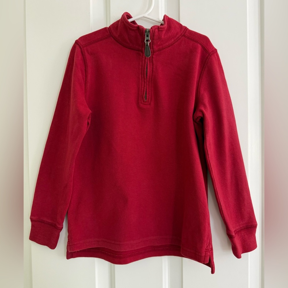 Crewcuts Red Quarter Zip Sweatshirt Boys Size 6/7